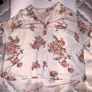 Candies Floral Button Up